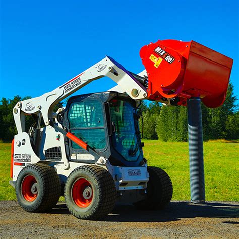 cement mixer attachment for skid steer|cement mixer skid loader attachment.